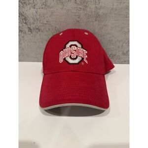 Ohio State Buckeyes Hat Cap Adjustable Strap Back Red Signatures College NCAA